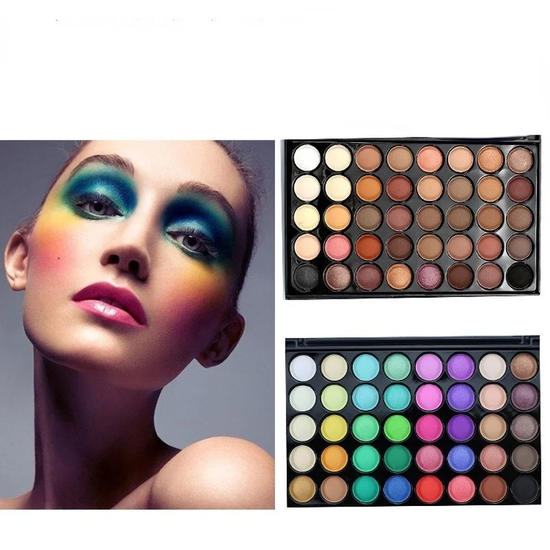 

40 Color Makeup Eye Shadow Glitter Matte Cosmetic Matte Eyeshadow Pearlized Cream Palette High Quality TSLM1