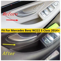 car door storage box handle container holder cover trim plastic interior accessories for mercedes benz w222 s class 2014 2020