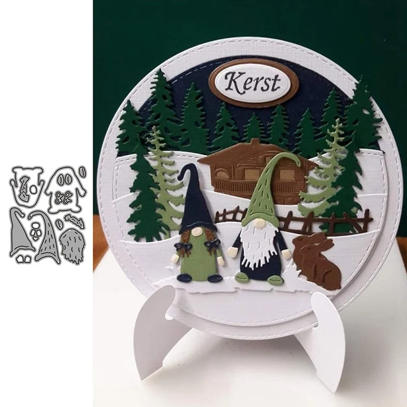 Металлические режущие штампы форма для высечки Рождественский Санта Клаус