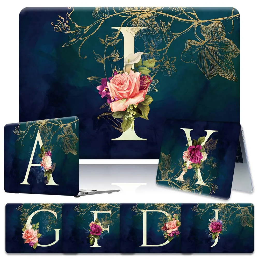 

Laptop Case for Apple Macbook Pro 13" A2251 A2289 A2338 M1 2020 Pro 12 15 16 Letter Plastic Durable Dustproof Laptop Cover
