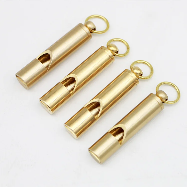 

Латунный свисток для выживания на открытом воздухе, армейский свисток в ретро стиле, латунный свисток из чистой латуни для выживания, свист...