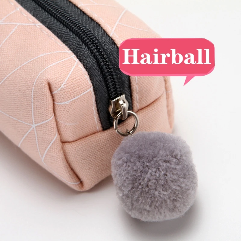 Лаконичный однотонный тканевый чехол карандаш для девочек милый плюшевый с