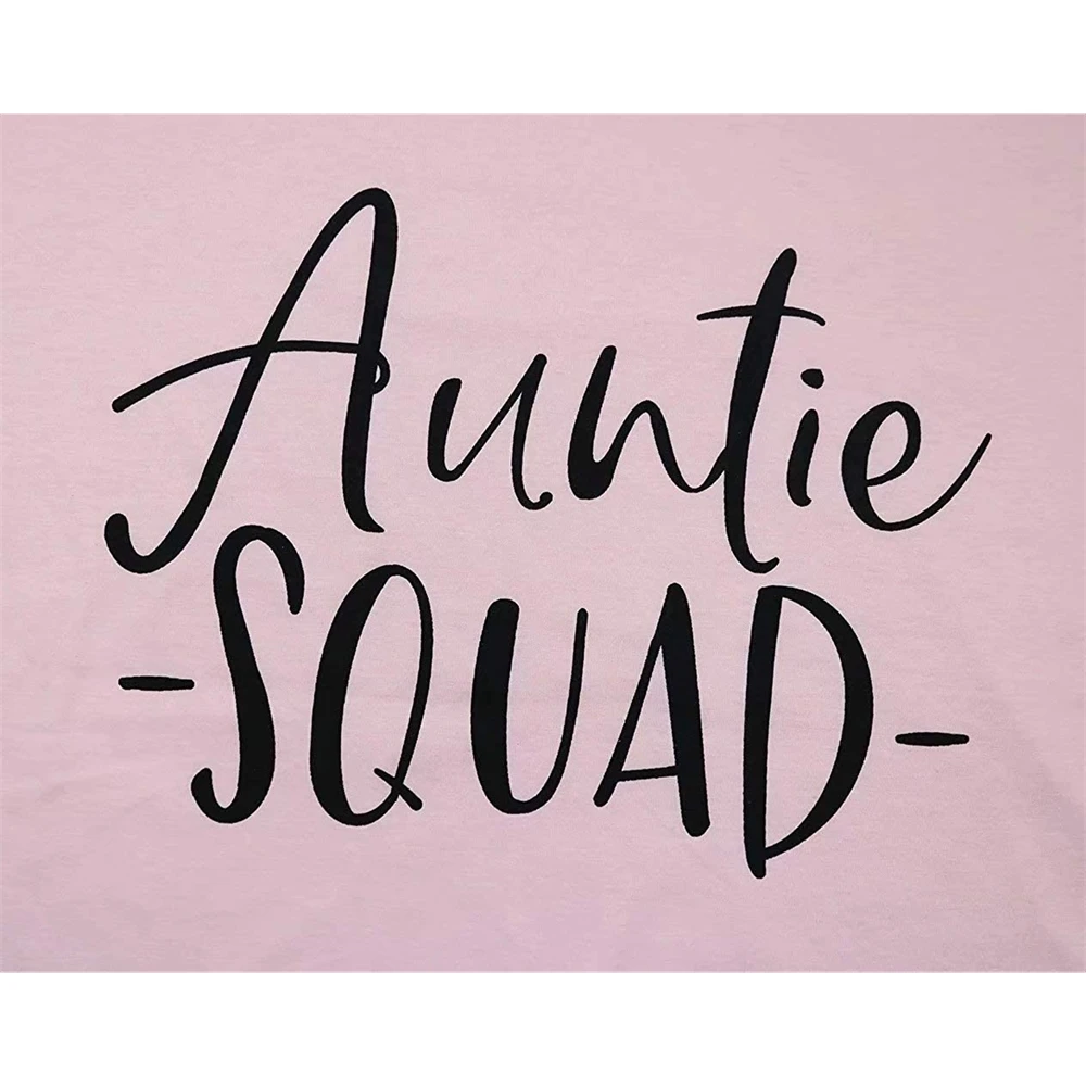 

Auntie team shirt women's aunt ever life gift for new Auntie T-shirt Casual Short Sleeve T-Shirt PHHD
