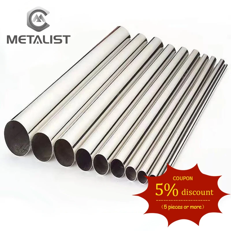 METALIST SS316/304 12-89mm Customized Length polished Sanitary Spool Tube without Flange | Pipes