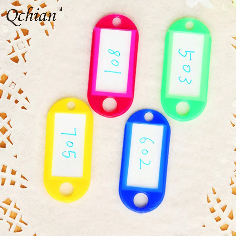 Брелок без рисунка ярлыка записываемый логотип багажная классификация 10 цветов