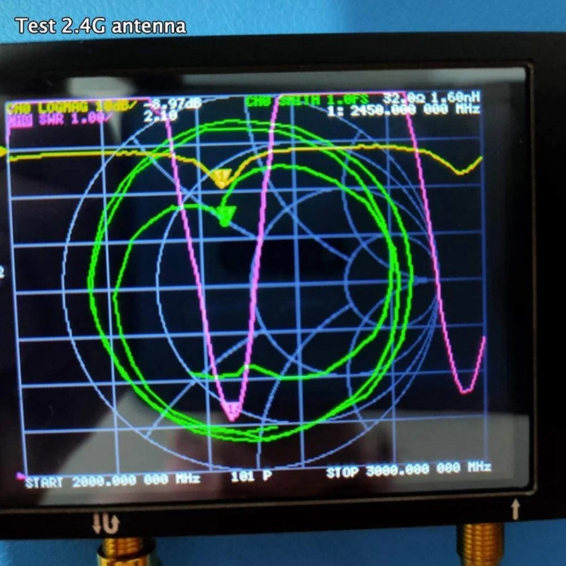 

3G Vector Network Analyzer S-A-A-2 for NanoVNA V2 Antenna Analyzer Shortwave HF VHF UHF with Housing Antenna Analyzer