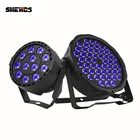 6 шт., светодиодсветильник лампы для дискотеки, 12x3 Вт, 54x3 Вт