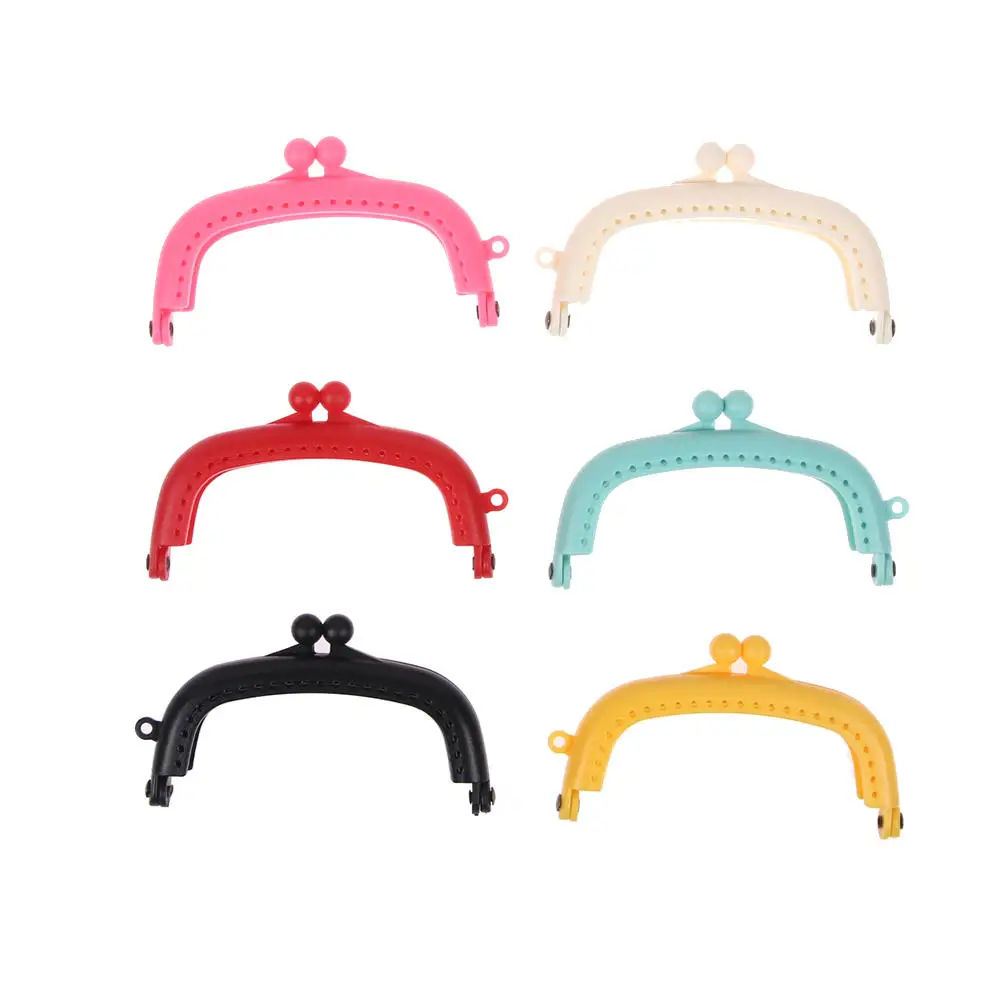 

Candy Color Resin Coin Purse Bag Arc Frame Kiss Clasp Lock Handbag 8.5cm Purse Frame Handle For Clutch Bag Handbag Accessories