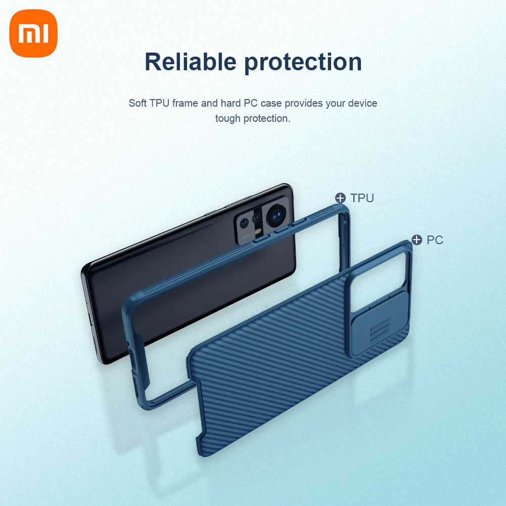 For Xiaomi 12 Case For Xiaomi 12 Pro Case NILLKIN Camshield Pro Slide Camera Back Cover For Xiaomi Mi 12 /Mi 12 Pro/Mi 12X