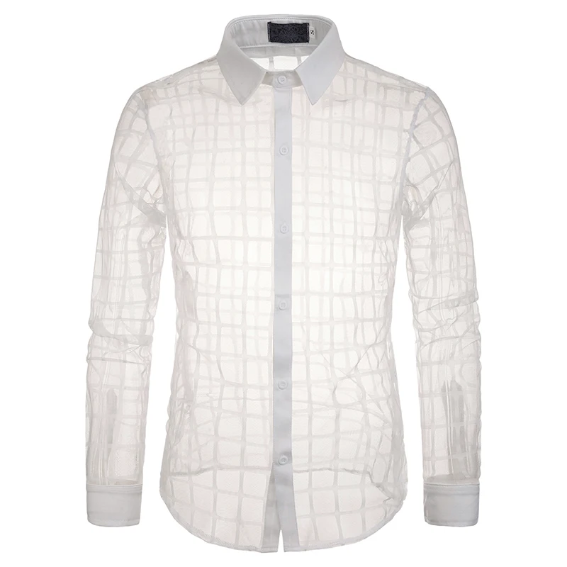 Для мужчин s кружевные прозрачные майки пикантные сетчатые платье в клетку