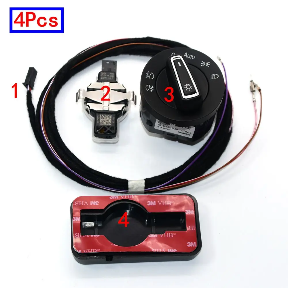 Ausmarta MQB платформа для A4 A3 Q3 Golf 7 MK7 Ling датчик дождя базовый выключатель автоматический светильник кабель лампы 8U0 9559 C 5GG 941 431 D
