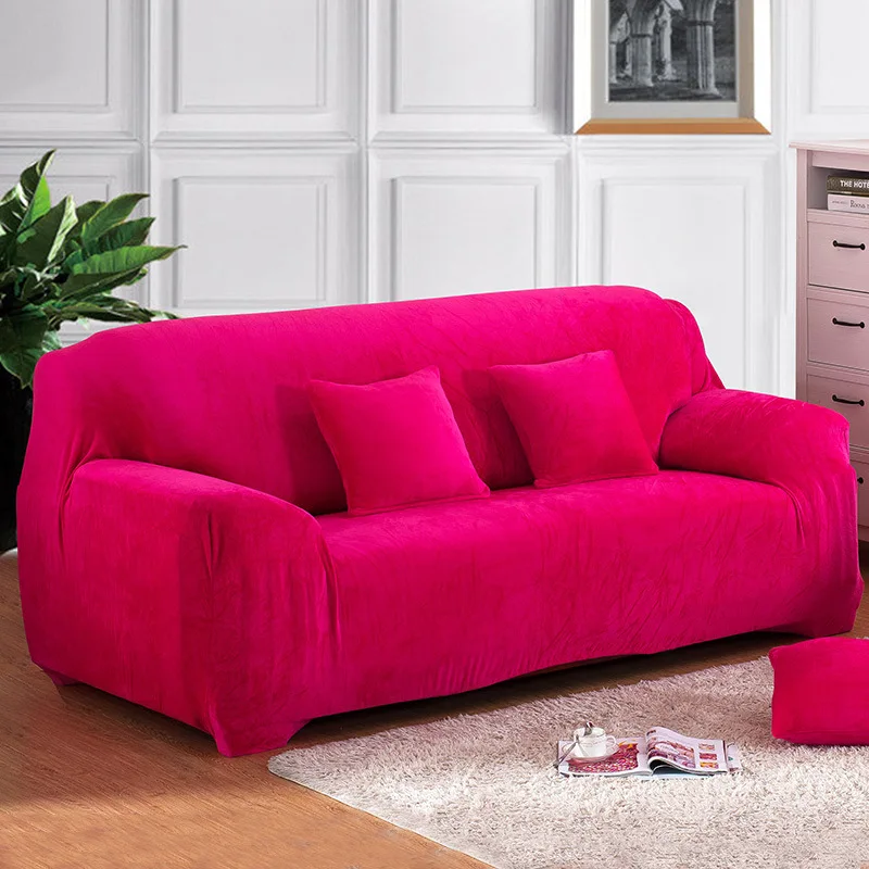 Бархатный Чехол для дивана гостиной универсальный полноразмерный толстый чехол