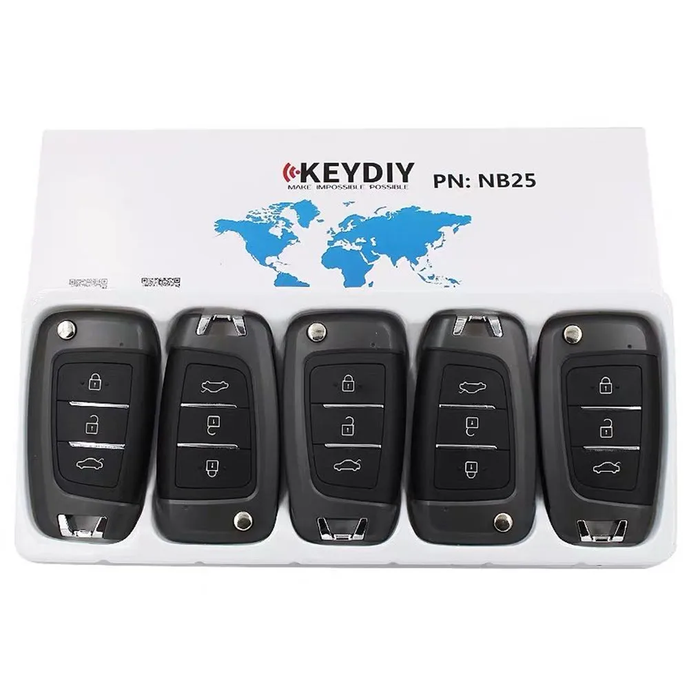 XRSHKEY Original KEYDIY NB25 Multi-functional 3 Button key KD For KD900/KD MINI/KD-X2 Key Programmer NB Series Remote Control | Автомобили