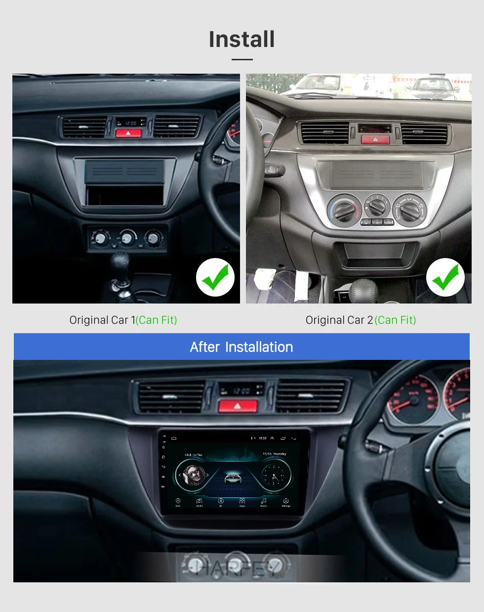 Harfey Android 8 1 9 дюймов 2Din автомобильное радио Авто Стерео GPS Navi головное устройство