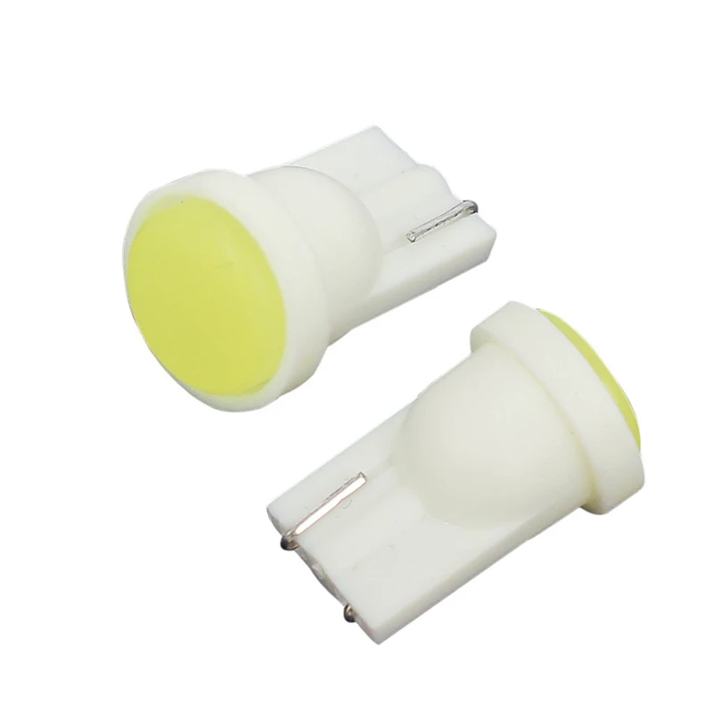 

10-50pcs T10 COB 3D W5W Car Interior 1LED Wedge Door Instrument Side Bulb License Plate Lamp Car Light white Source DC 12V