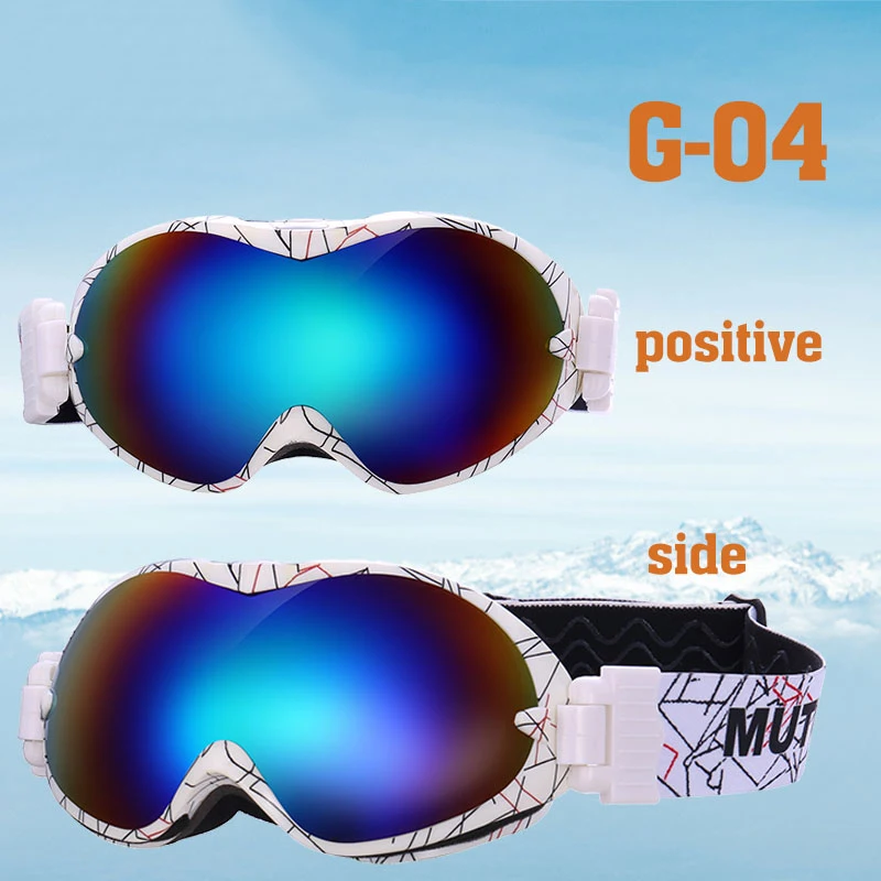 

2019 New Ski Goggles Small Lens For Man And Women Professional Double Layer UV400 anti-fog Adult Ski Glasses Ski Veneer Glasses