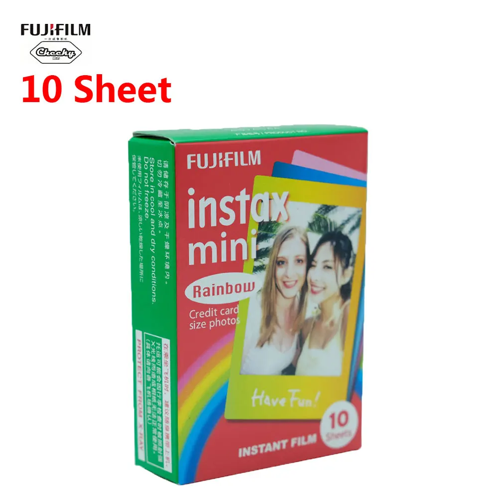 10 Sheets Fuji 10-60 листов Fujifilm Instax Mini пленка для ЖК-дисплея с подсветкой Fujifilm Instax Mini 7/8/9/10/30/50 s/фотоаппаратов моментальной печати 7 s/90/25/20i/25i/50i/ пленка 55i/Share SP-1 - Цвет: 10 Sheets