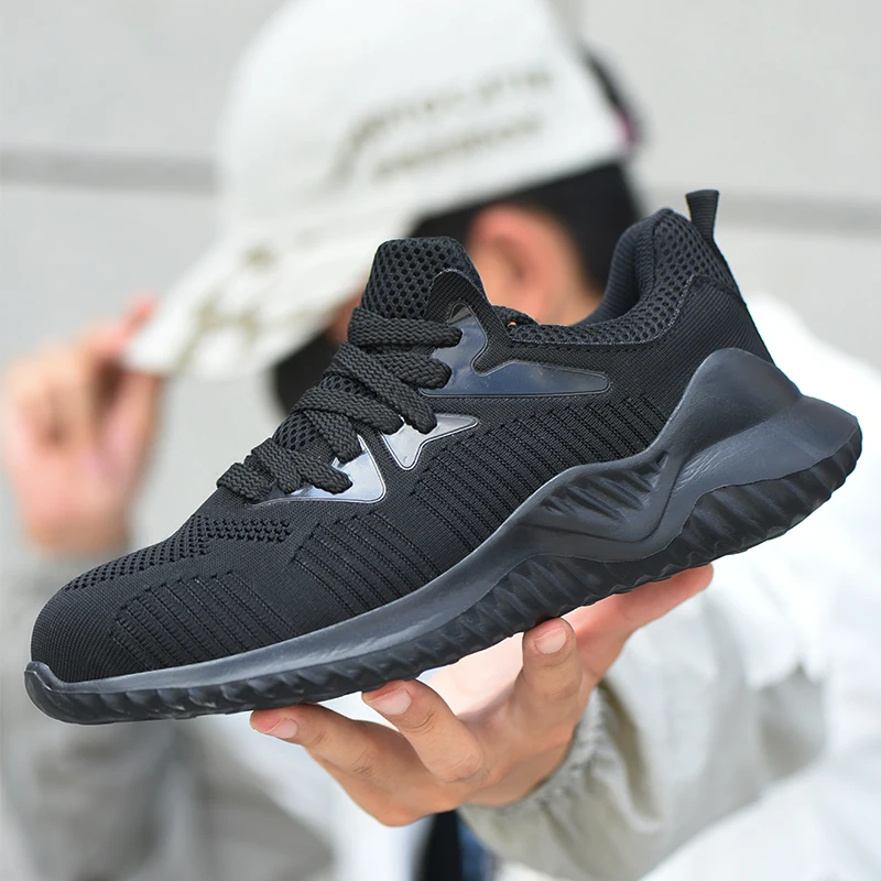 

European Standard Steel Toe Work Safety Shoes Construction Steel Toe Shoes Safety Non-slip Men Boots Puncture-Proof Work Shoes