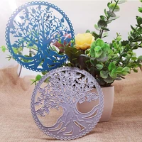 cutting dies lace cricle tree metal scrapbooking diy album paper card craft embossing stencil 110110mm