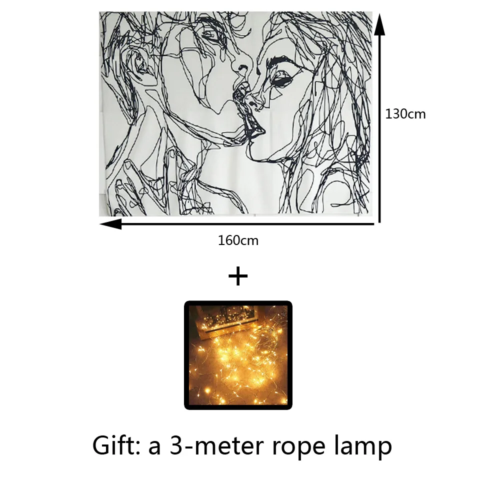 

Bedside tapestry layout background cloth ins hanging cloth photo wall cloth tapestry room dormitory cloth painting decoration
