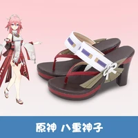 game genshin impact yae miko cosplay shoes halloween carnival cosplay costume accessories customer size made anime cosplay