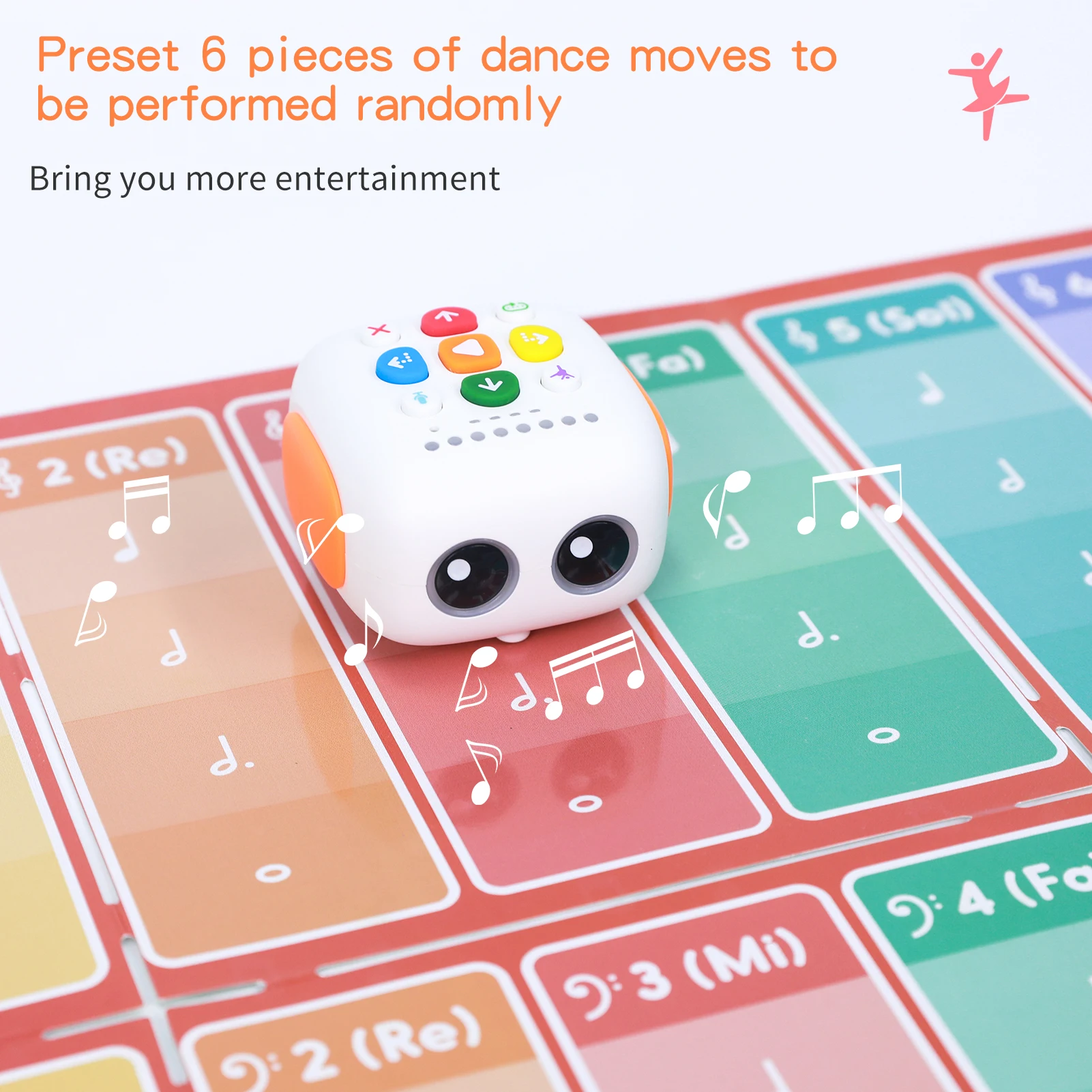 Coding Robot Kit Learning Educational STEM Toys Early Programming Interactive Voice Command with 5 Theme Maps |