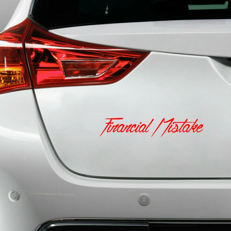 2017 Hot Sale Car Stying Sticker Decal Tuning Drift Bumper Financial White Bike Personality Fashion Vinyl Jdm | Автомобили и