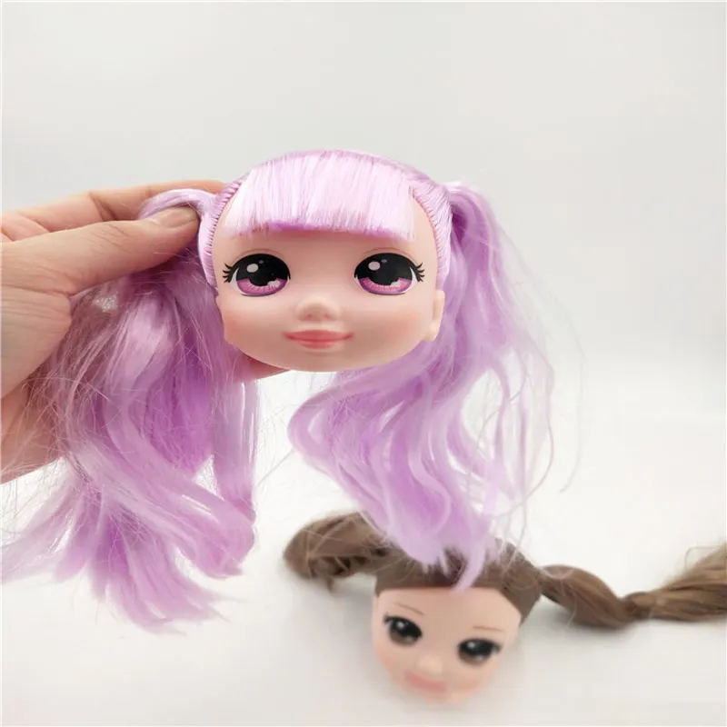 1 шт. Редкие случайный выбор цвета для куклы голова большая оригинальная головка