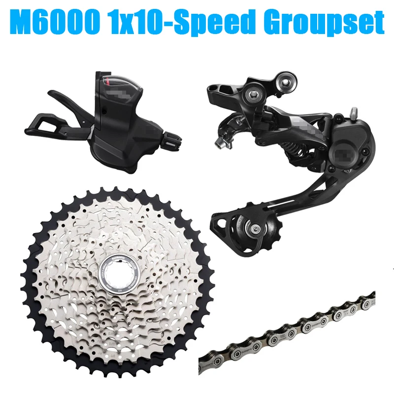 DEORE M6000 Группа Комплект MTB горный велосипед группа 1x10-Speed 11-42T M6000 задний переключатель рычаг переключения передач