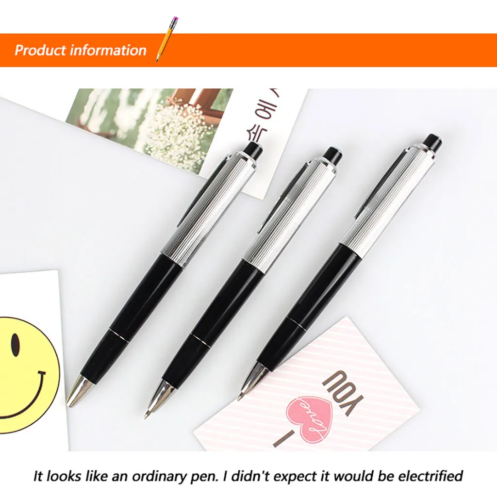 

Electric Shock Toy Ball Point Pen Shocking Gift Joke Fun Writable Novelty Writable Electric Pen Prank Interesting Gags Toys