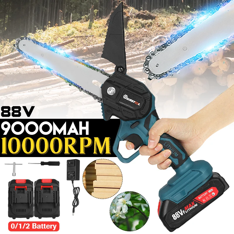 3000W 88VF 6 дюймовая мини Электрическая цепная пила сада дерево регистрации