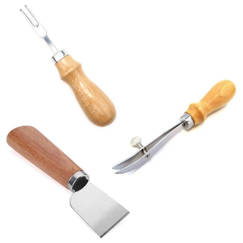 3 шт. кожаный инструмент для резки кромок нож кожи и регулируемый склеивания