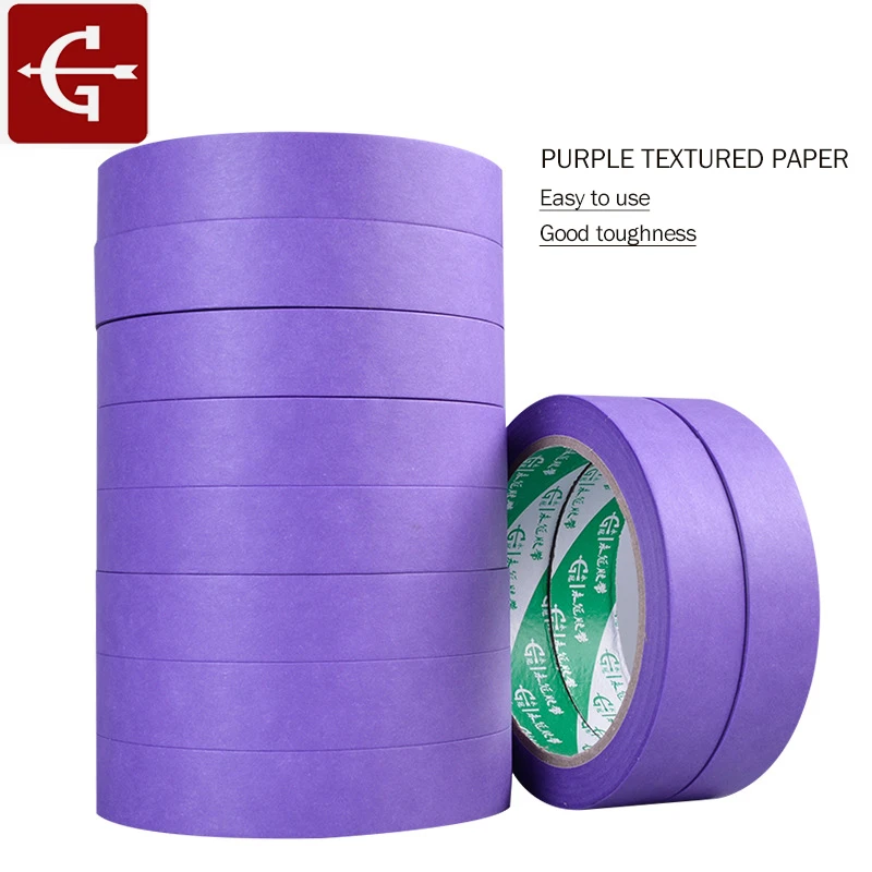 Маскировочная лента фиолетового цвета 25 м декоративная бумага для укрытия легко