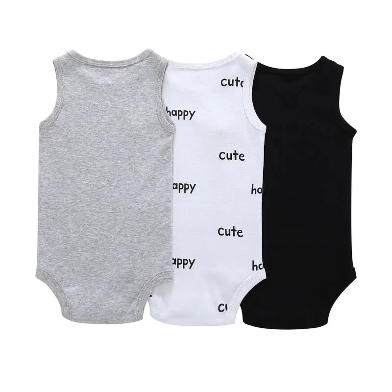 3 шт./лот Детский комбинезон для новорожденных летние детские комбинезоны
