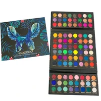 96 colors butterfly pattern pearly matte sequins large multi color eyeshadow palette