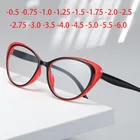 Модные очки кошачий глаз для женщин и мужчин, очки для близорукости, очки для коррекции зрения,-1,0-1,5-2,0-2,5-3,0-3,5-4,0