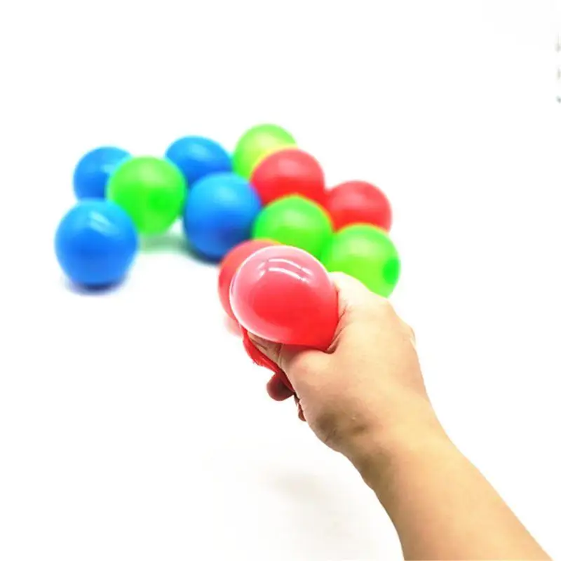 

Стик настенный мяч для декомпрессии мяч клейкий Сквош всасывание шарика игрушка клейкая мишень мяч для захвата бросать мяч детские игрушки