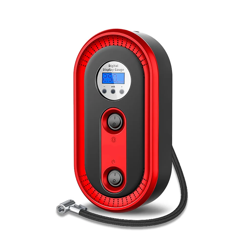 

Прочный автомобильный воздушный насос, электрический насос для шин, портативный многофункциональный автомобильный воздушный насос с цифр...
