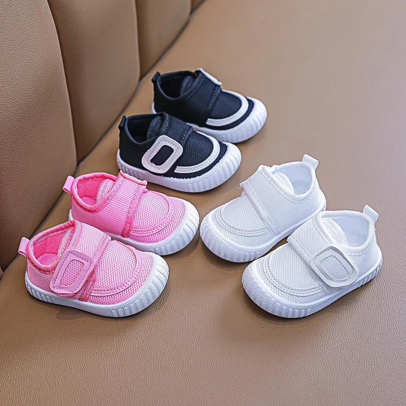 

Для маленьких девочек; Обувь для новорожденных, для тех, кто только начинает ходить, для милых малышей кроссовки, мягкая подошва парусиновая...