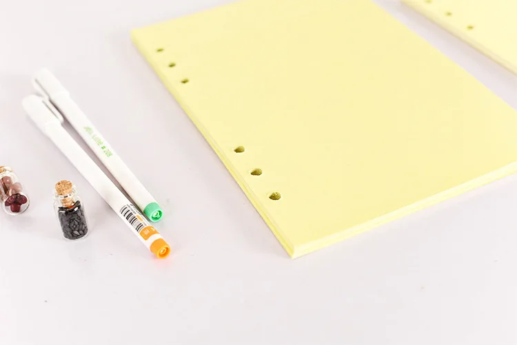 

Coloffice A5 A6 6 Holes Loose-leaf Notebook Inner Page Candy Color Diary Blank/ To do /Horizontal Line / Grid 45 Sheets