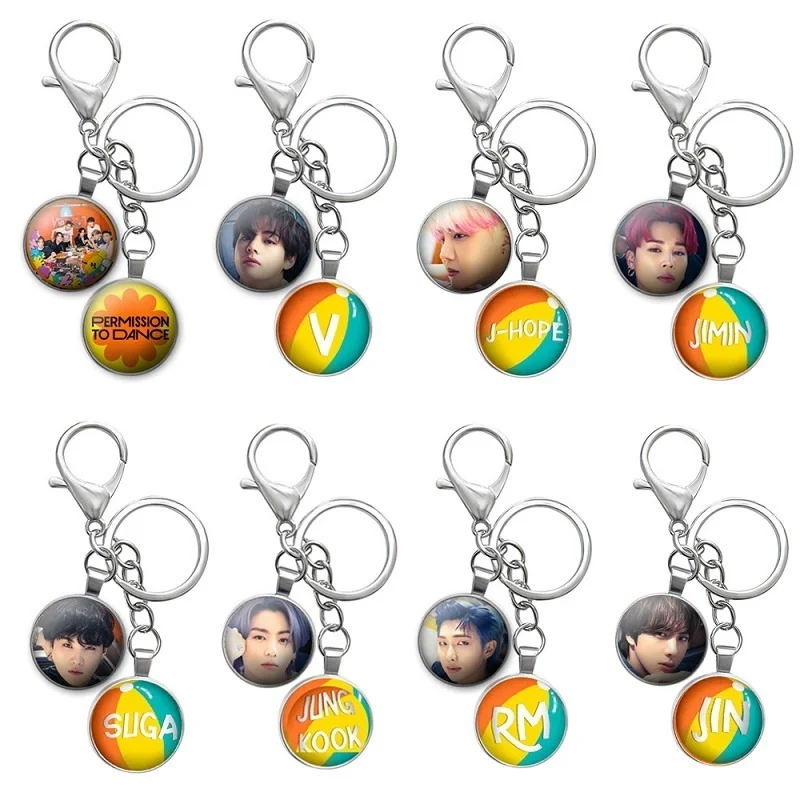 

KPOP Bangtan Boys, периферийный брелок для танцев, кольцо для ключей, подвеска, армейская подвеска
