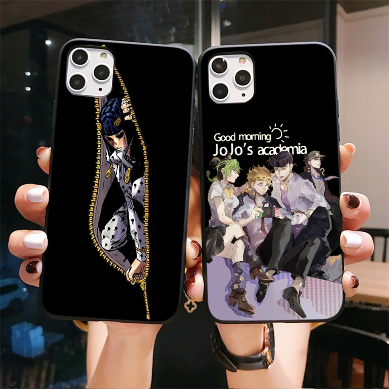 Матовый черный чехол с рисунком из аниме Невероятные приключения над небом для