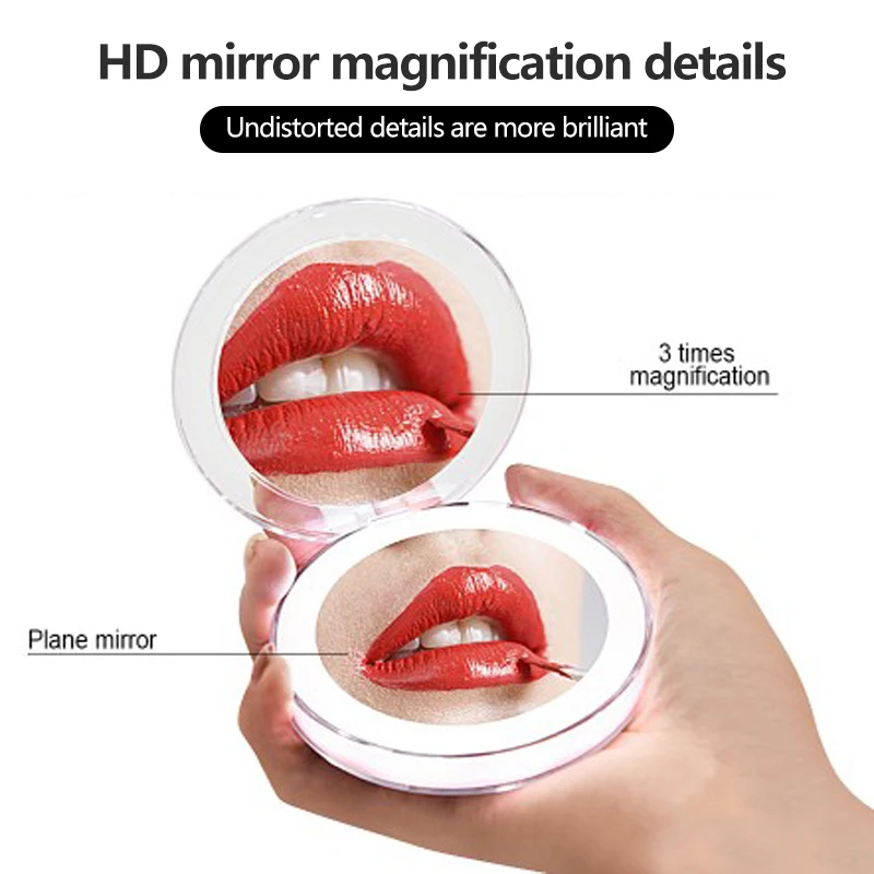 Зеркало для макияжа со светодиодной подсветкой и Usb-зарядкой |