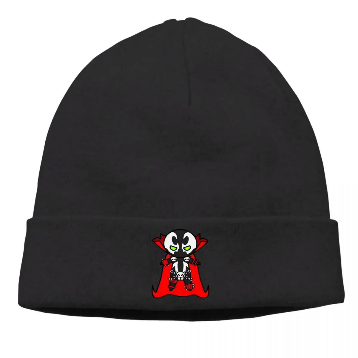 

Cute Bonnet Homme Fashion Knit Hat Spawn Angela Dark Comic Skullies Beanies Caps For Men Women Creative Fabric Hats