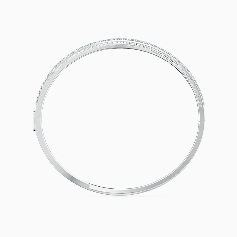 

fashion jewelry SWA TWIST ROWS new platinum bracelet charming element spiral decoration romantic luxury birthday gift for girls