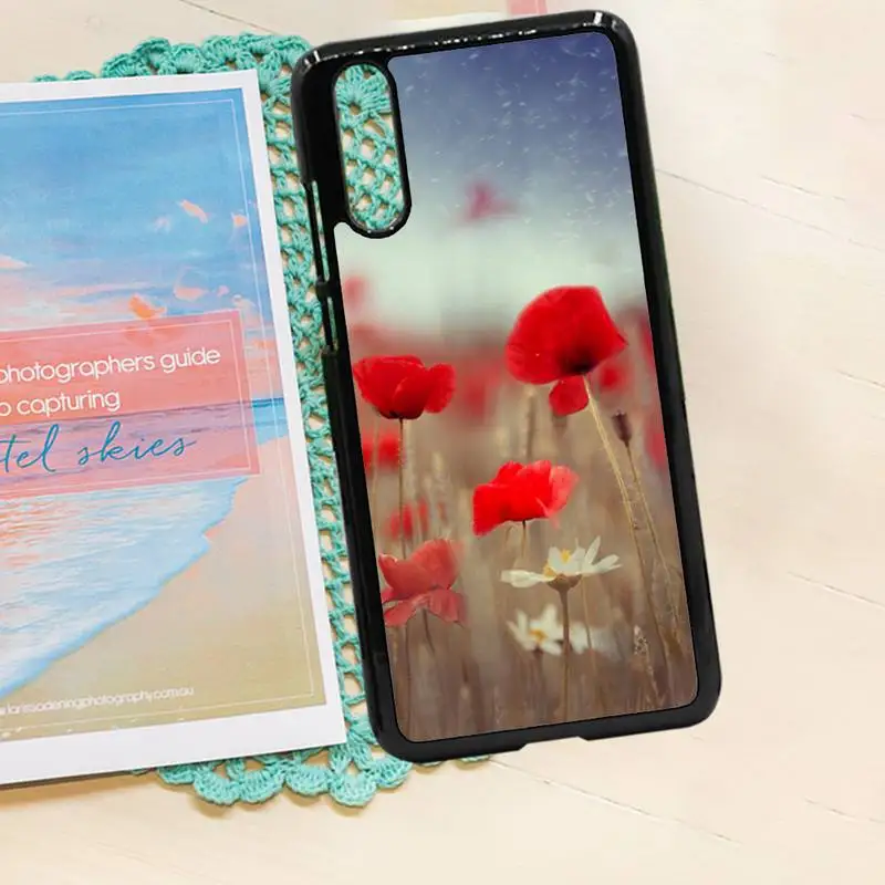 

Poppies Poppy flower pattern Phone Case PC for iPhone 11 12 pro XS MAX 8 7 6 6S Plus X 5S SE 2020 XR