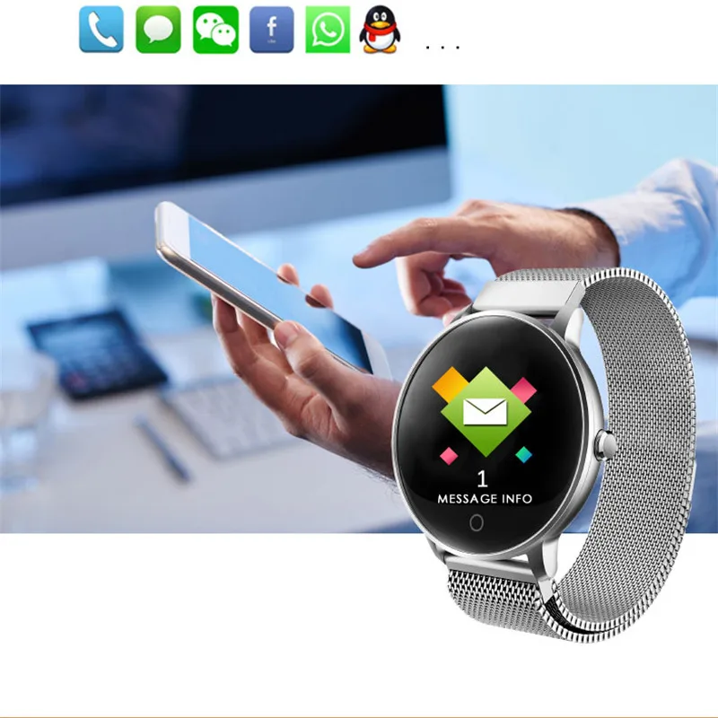 LIGE умные спортивные часы женские водонепроницаемые для фитнеса кровяное