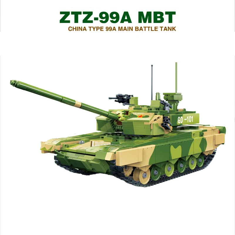 

Строительные блоки для военного танка ZTZ 99A MBT, 6103, 1283 шт.