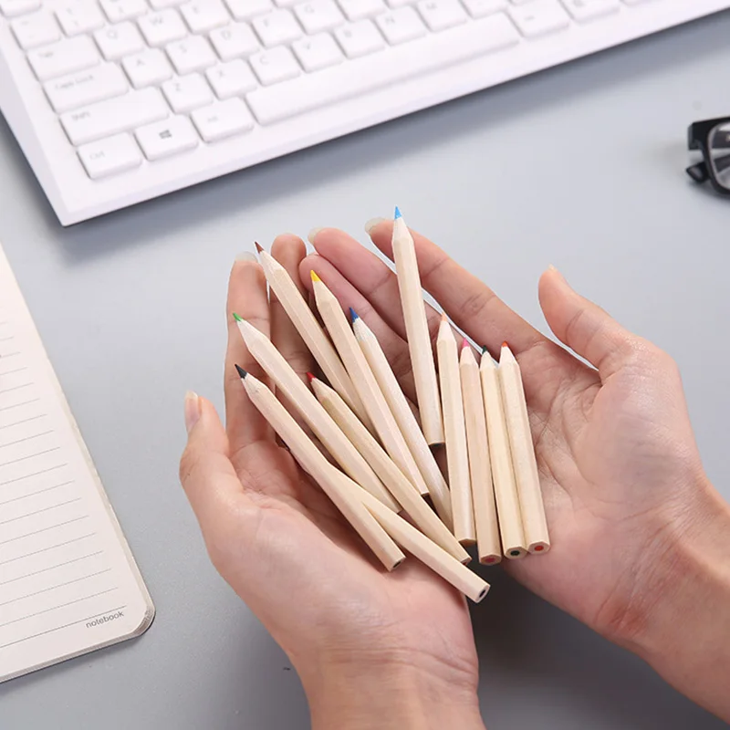 

12 Color Cute Pencil Painting Pen Color Lead Pencil Office Stationery Writing Painting for Students K1567 G