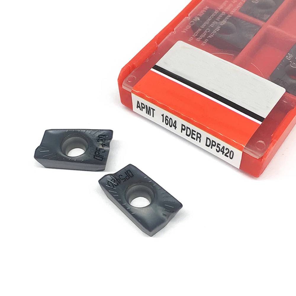 APMT1604 PDER DP5420 10 шт. поворотные твердосплавные вставки инструменты apmt1604 покрытие CVD +